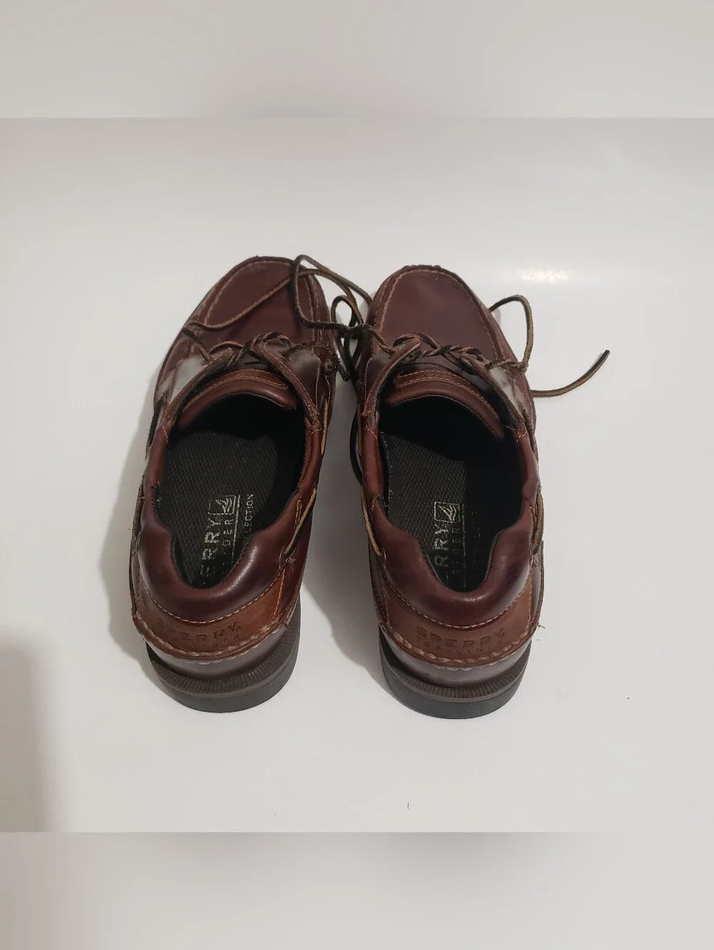 Sperry Top-Sider Lanyard 2-Eye Boat Shoes Brown Leather Men’s 11M 0578633 Kept..